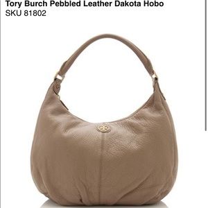 Tory Burch pebbled leather Dekota hobo